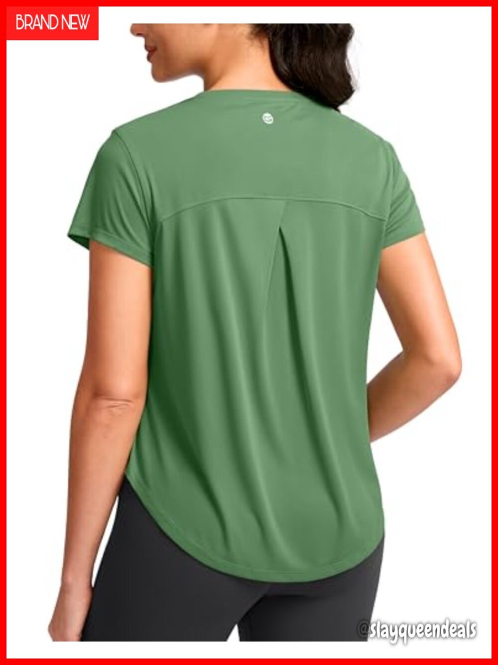 Women's Quick Dry Athletic Workout T-Shirt UPF 50+ Crew Neck Loose Fit